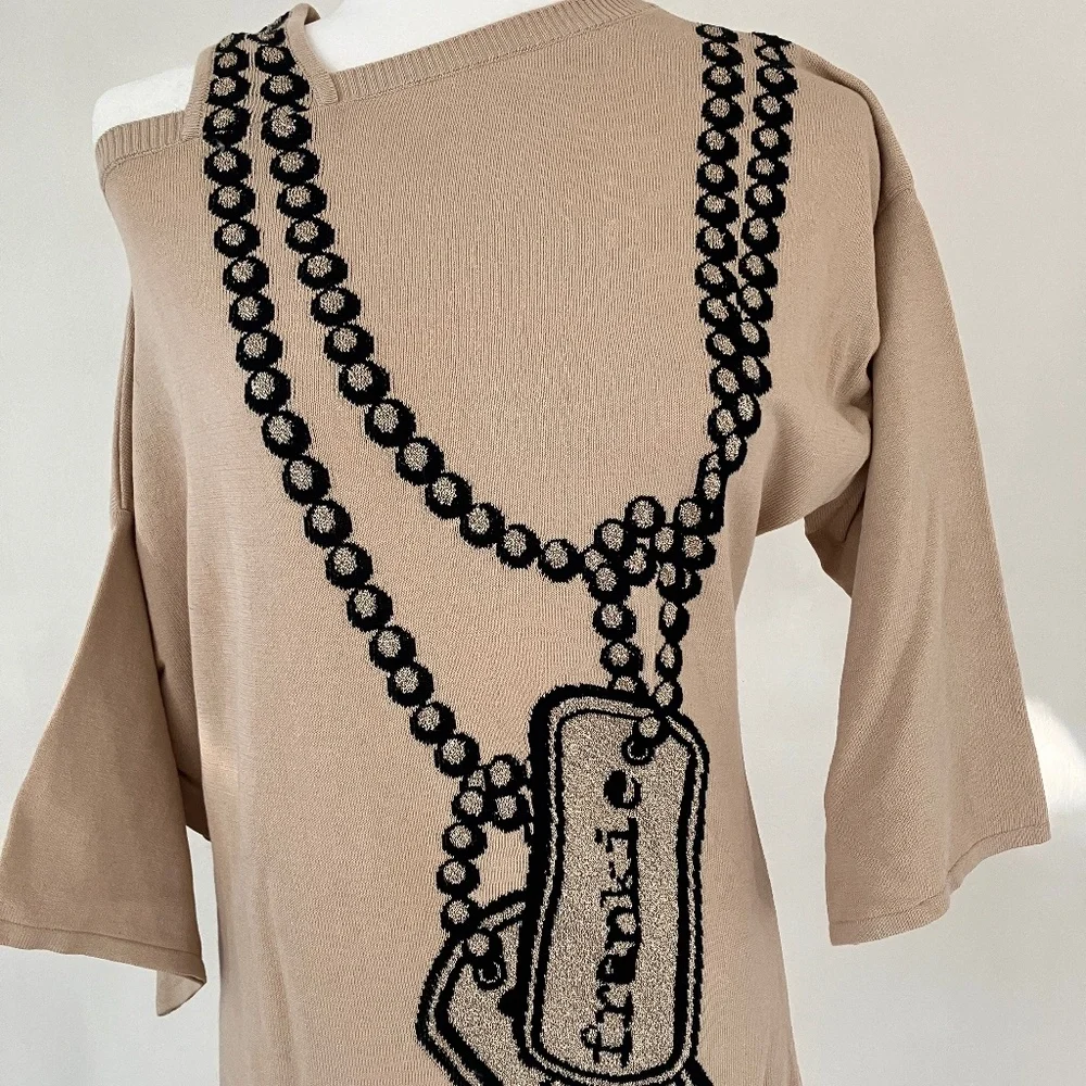 FRANKIE MORELLO OFF THE SHOULDER ITALIAN KNIT - Picture 8 of 13